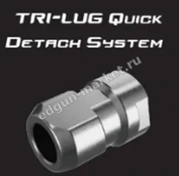 Гайка BEGEMOT TRI-LUG M14×1,25 на подложке системы быстрого съёма