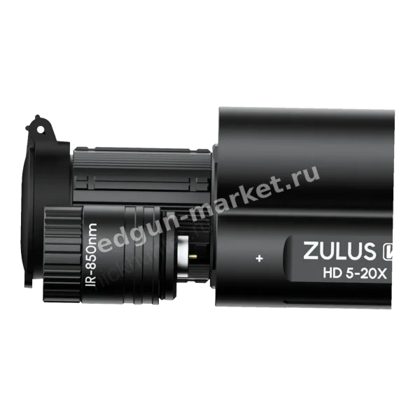 DNT ZULUS HD V2 5-20x на русском, с дальномером и баллистикой — объектив крупным планом