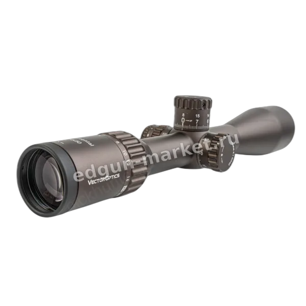 Continental x6 4-24x50 Coyote FDE под углом, объектив в фокусе