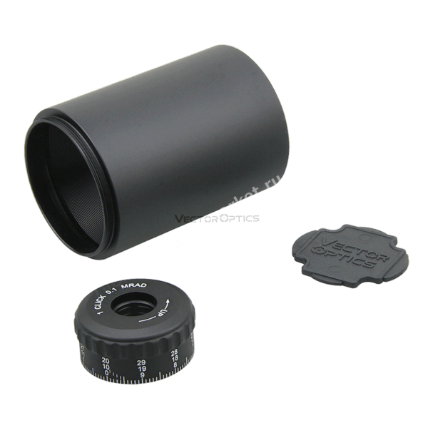 Съёмный барабан 0,1 MRAD и крышки прицела Continental x6 3-18x50