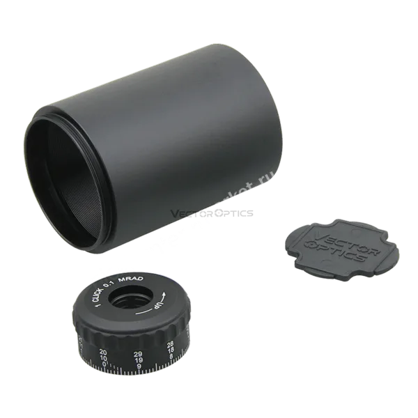 Съёмный барабан 0,1 MRAD и крышки прицела Continental x6 3-18x50
