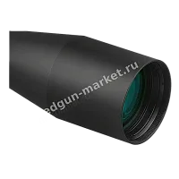 Объектив Discovery HD GEN2 4-24x50 вблизи — зелёное просветление линзы