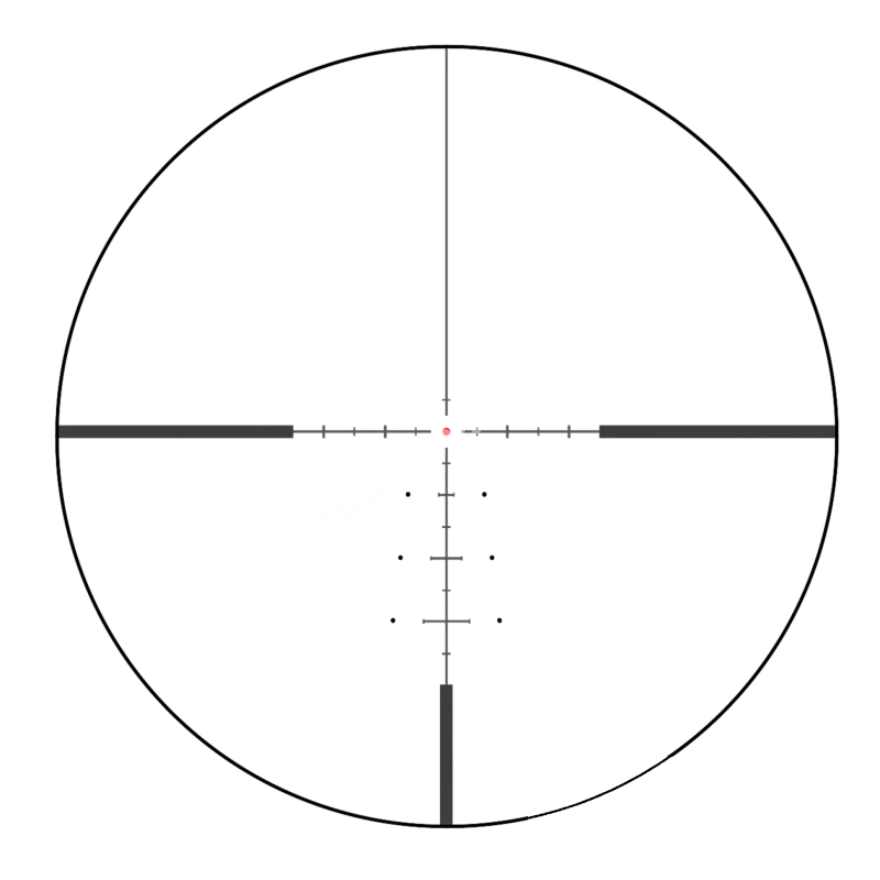 Прицельная сетка в поле зрения оптического прицела Vector Optics Continental x8 3-24x56 SFP