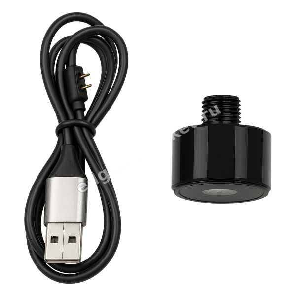 USB-кабель зарядки и корпус цифрового манометра отдельно