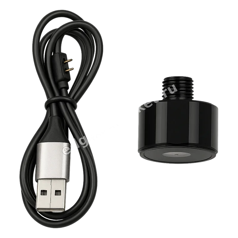 USB-кабель зарядки и корпус цифрового манометра отдельно
