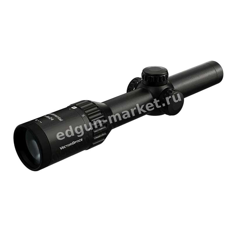 Профиль трубы сбоку оптического прицела Vector Optics Continental x6 1-6x24 SFP Fiber 30mm