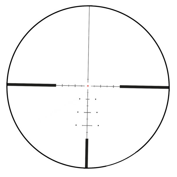 Сетка Continental x6 5-30x56 SFP — шкала под центральным перекрестием