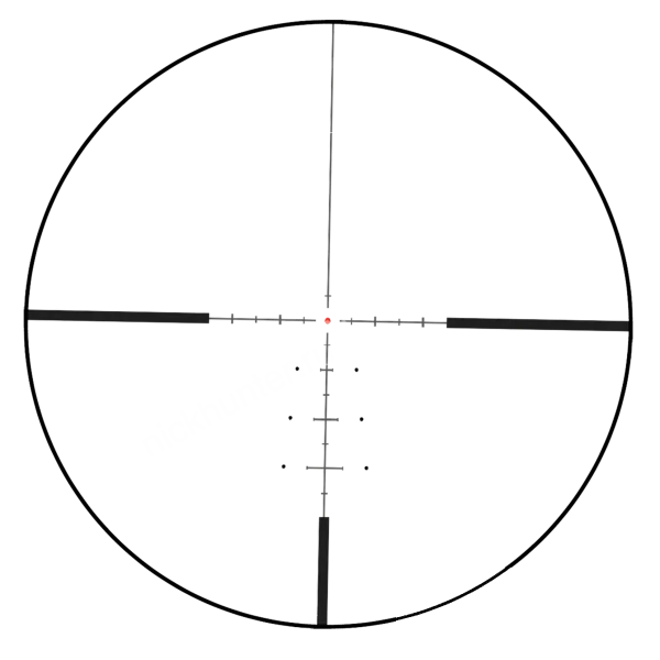 Сетка Continental x6 5-30x56 SFP — шкала под центральным перекрестием