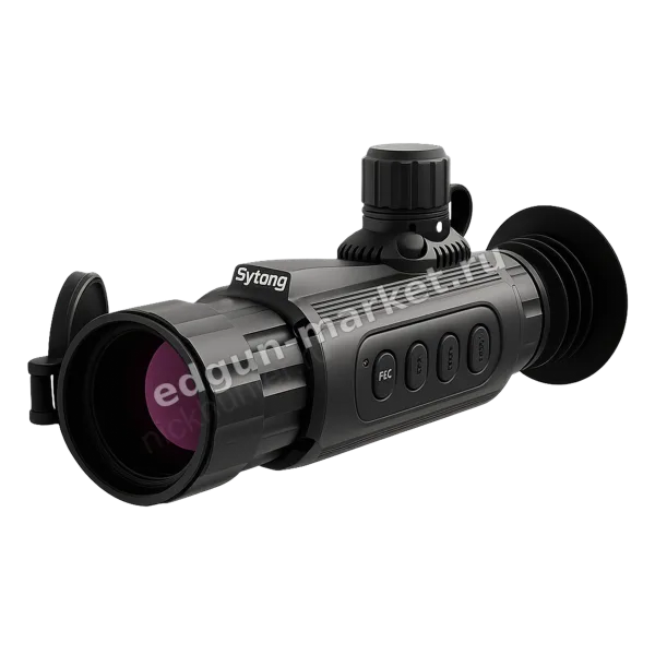 Корпус сбоку — тепловизионный прицел Sytong AM06-35 (640×512, 35 мм)