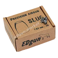 Пули Edgun Slug 7.62 мм 3.34 г (слаг): товар в упаковке, пули-слаги для дальней стрельбы из PCP