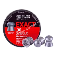 JSB Exact Diabolo .30 в промоупаковке — три пули у основания банки