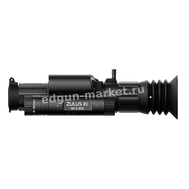 DNT ZULUS HD V2 5-20x на русском, с дальномером и баллистикой — корпус сбоку