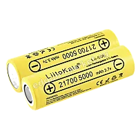 Обратная сторона: аккумулятор 21700 LiitoKala Lii-50E 5000mAh (плоский контакт)