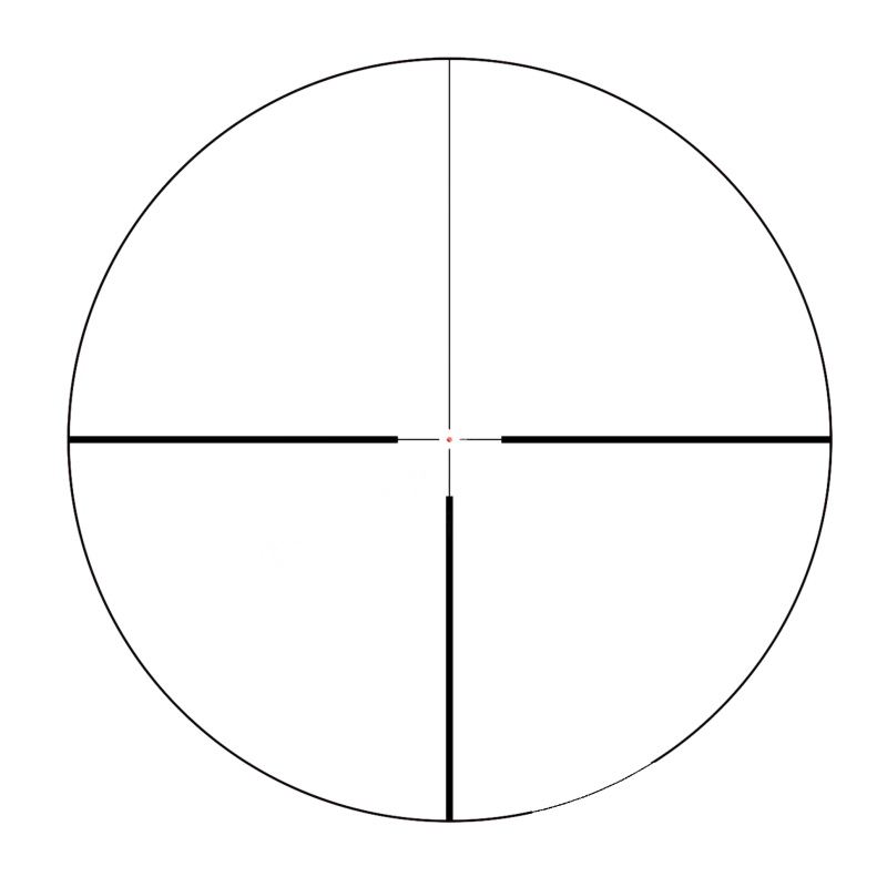 Прицельная сетка в поле зрения оптического прицела Vector Optics Continental x6 1-6x24 SFP FDE