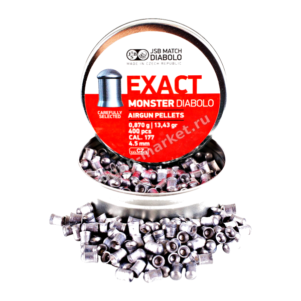 Пули JSB Exact Monster Diabolo 4.52 мм 0.870 г (400 шт.) — купить в Edgun Market