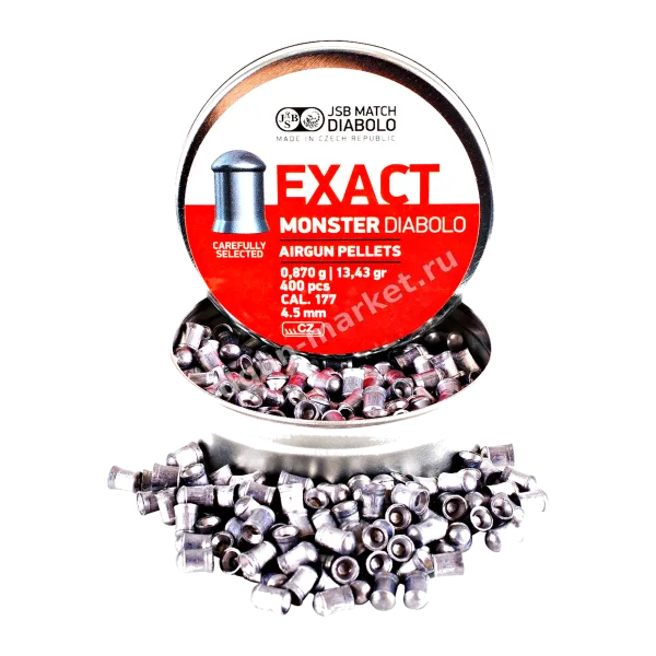 Пули JSB Exact Monster Diabolo 4.52 мм 0.870 г (400 шт.) — купить в Edgun Market