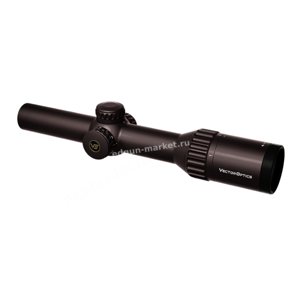 Профиль трубы сбоку оптического прицела Vector Optics Continental x6 1-6x24 Coyote FDE