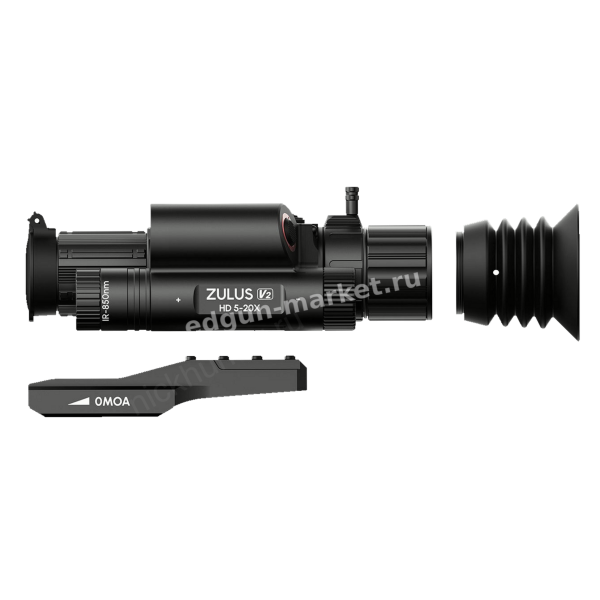 DNT ZULUS HD V2 5-20x на русском, с дальномером и баллистикой — комплект поставки