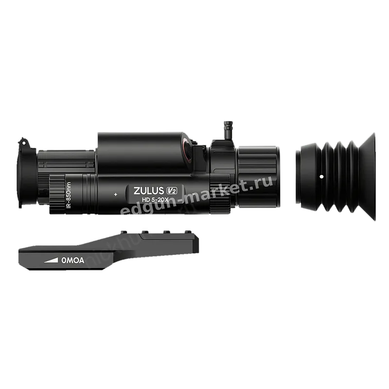 DNT ZULUS HD V2 5-20x на русском, с дальномером и баллистикой — комплект поставки