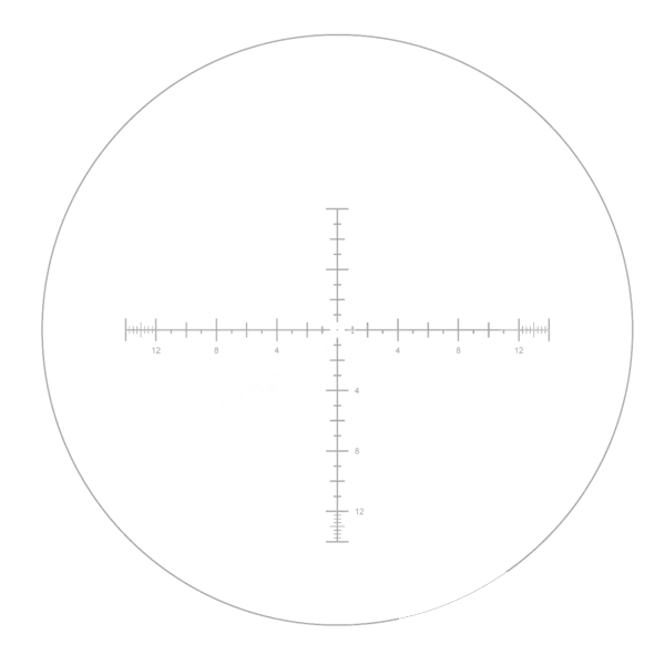 Прицельная сетка в поле зрения оптического прицела Vector Optics Continental x8 6-48x56 ED MOA Tactical