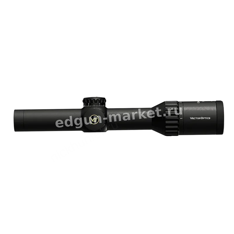 Профиль трубы сбоку оптического прицела Vector Optics Continental x6 1-6x24 Tactical LPVO