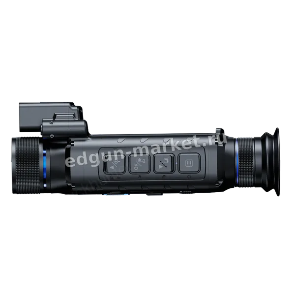 Вид с надетой крышкой объектива — тепловизионный монокуляр Pard Leopard 480 LRF (480×360, 25 мм)