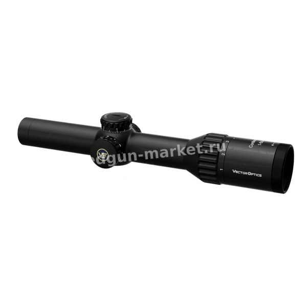 Профиль трубы сбоку оптического прицела Vector Optics Continental x6 1-6x24i SFP Tactical Fiber