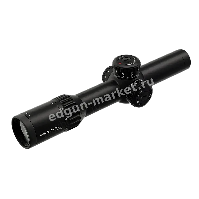 Профиль трубы сбоку оптического прицела Vector Optics Continental x6 1-6x28 FFP 34mm