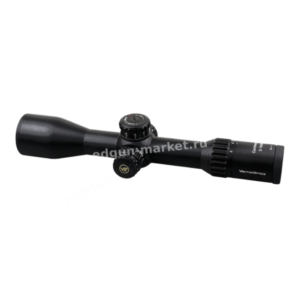 Профиль трубы сбоку оптического прицела Vector Optics Continental x6 3-18x50 FFP 34mm