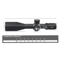 Профиль трубы сбоку оптического прицела Discovery HD GEN2 5-30x56 SFIR Lock (труба 34 мм)