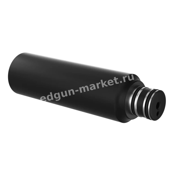 Основной резервуар EDgun Леший 2 с плоским дном, кадр вдоль трубы