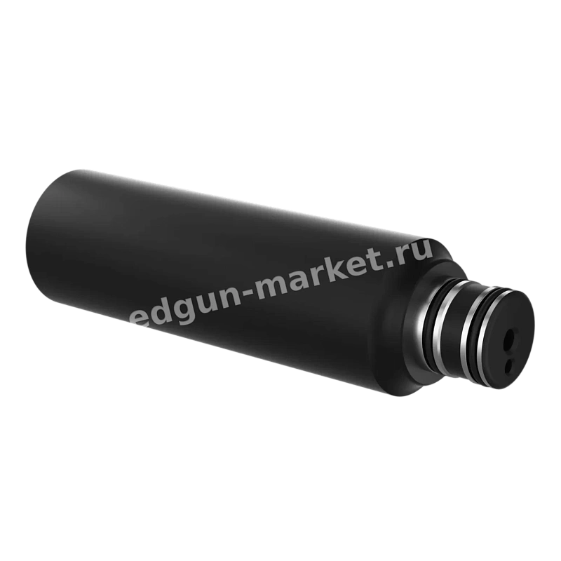 Основной резервуар EDgun Леший 2 с плоским дном, кадр вдоль трубы