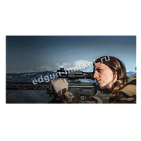 Стрелок ведёт наблюдение через Pard Ocelot 640 Zoom, установленный на винтовку