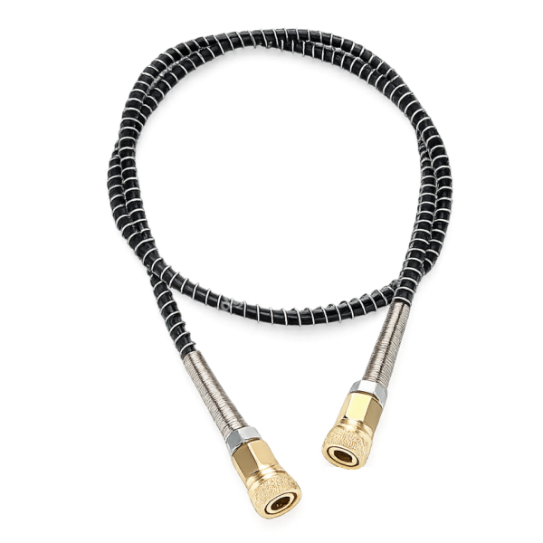 Шланг PCP 100 см Foster (мама-мама) до 400 бар, резьба M10×1 — изделие целиком, заправка PCP-винтовки от баллона высокого давления