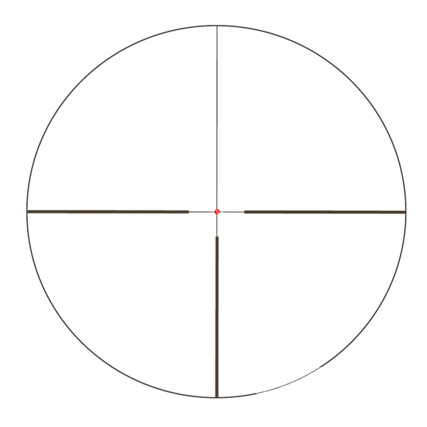 Прицельная сетка в поле зрения оптического прицела Vector Optics Continental x6 2.5-15x56 G4