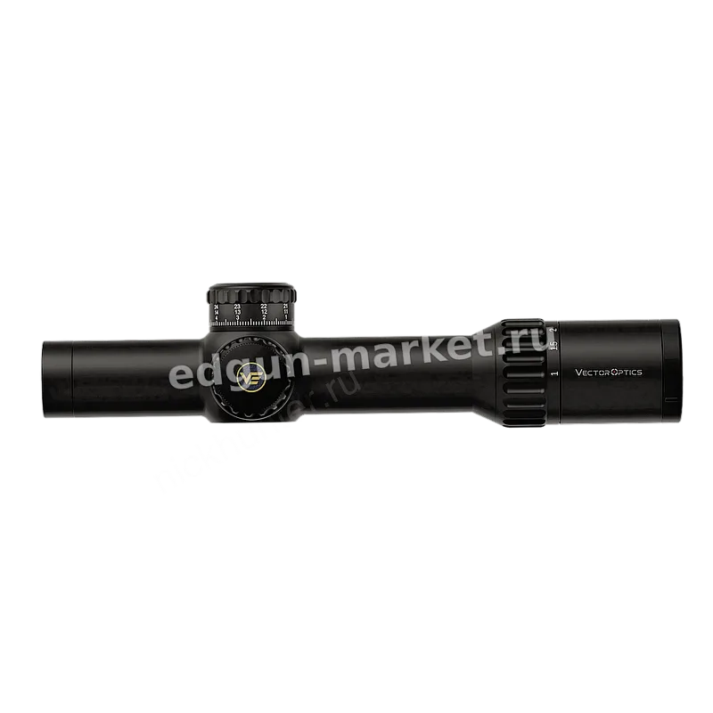 Профиль трубы сбоку оптического прицела Vector Optics Continental x10 1-10x28 ED RAR-C FFP 34mm