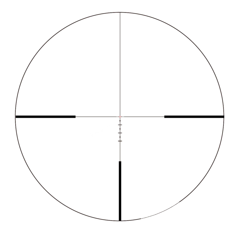 Прицельная сетка в поле зрения оптического прицела Vector Optics Continental x6 1-6x24i SFP Tactical Fiber