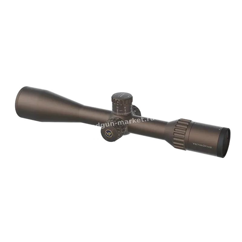 Continental x6 4-24x50 Coyote FDE в профиль, песочное покрытие трубы