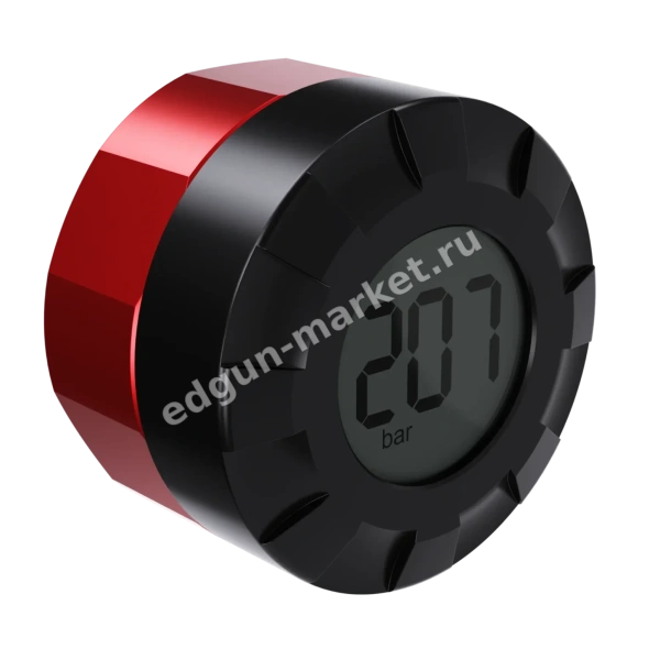 Электронный манометр EDgun MeaZy: показание 207 бар на дисплее