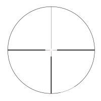 Прицельная сетка в поле зрения оптического прицела Vector Optics Continental x6 1-6x24 Coyote FDE