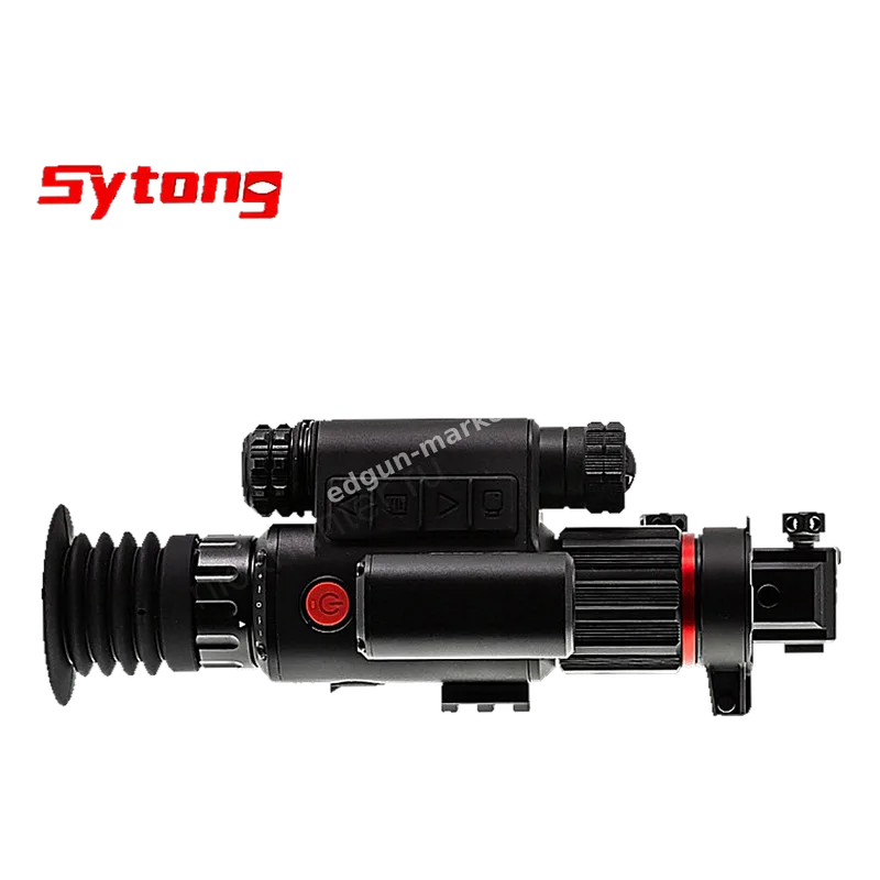 Sytong HT-70 LRF со стороны наглазника — кнопки и ИК-осветитель
