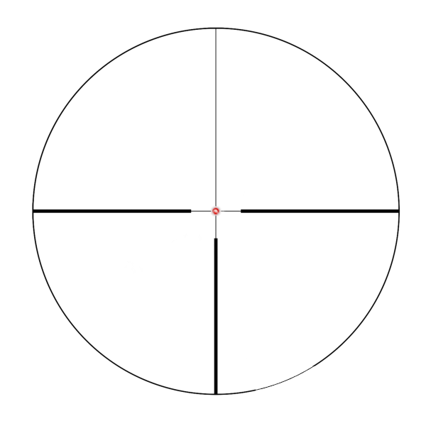 Прицельная сетка в поле зрения оптического прицела Vector Optics Continental x6 1-6x24 SFP Fiber 30mm