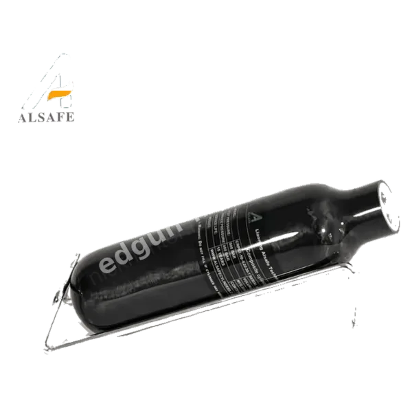 Колба Alsafe 0,22 л с паспортной наклейкой, снятая под углом