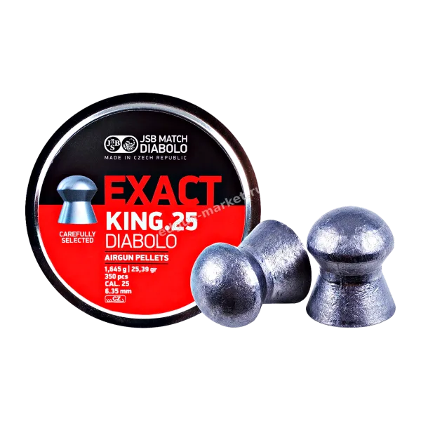 Пули JSB Exact King 6.35 мм 1.645 г (350 шт.) — купить в Edgun Market