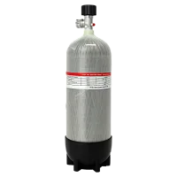 Баллон высокого давления Alsafe 6,8 л 300 бар с манометром для PCP (баллон сбоку)