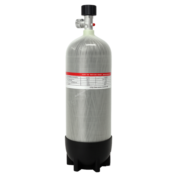 Баллон высокого давления Alsafe 6,8 л 300 бар с манометром для PCP (баллон сбоку)