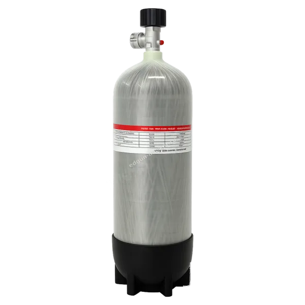 Баллон высокого давления Alsafe 6,8 л 300 бар с манометром для PCP (баллон сбоку)