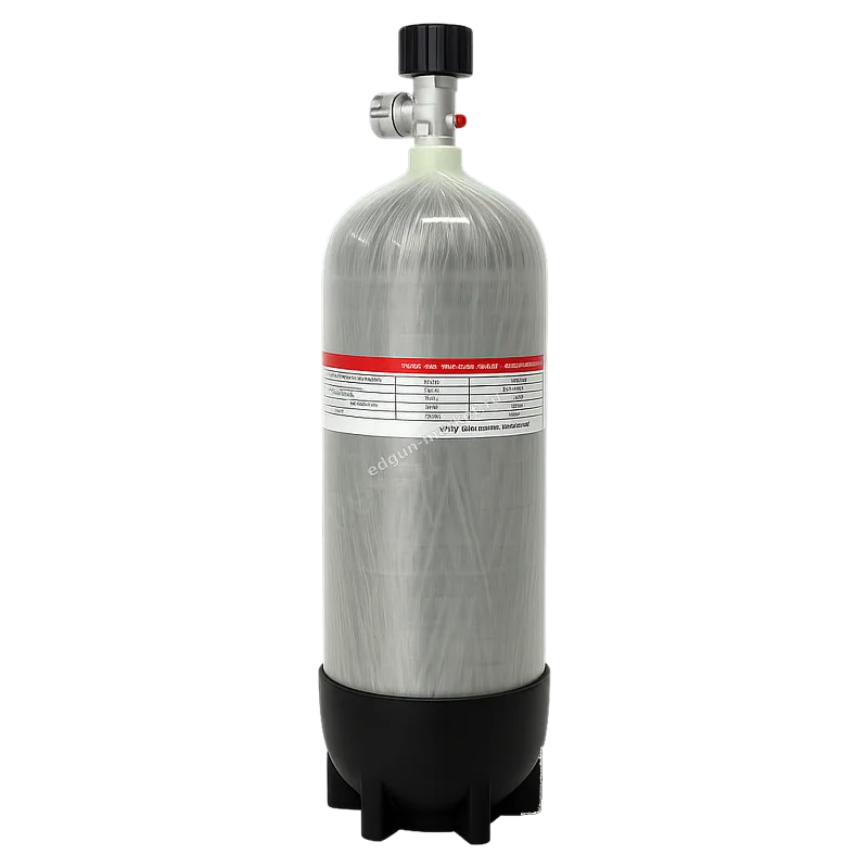 Баллон высокого давления Alsafe 6,8 л 300 бар с манометром для PCP (баллон сбоку)