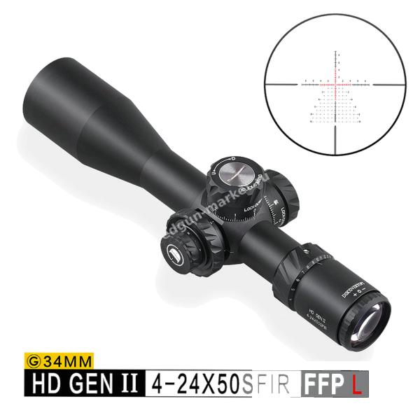 Discovery HD GEN II 4-24x50 SFIR FFP с врезкой подсвеченной сетки