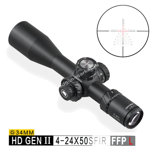Discovery HD GEN II 4-24x50 SFIR FFP с врезкой подсвеченной сетки